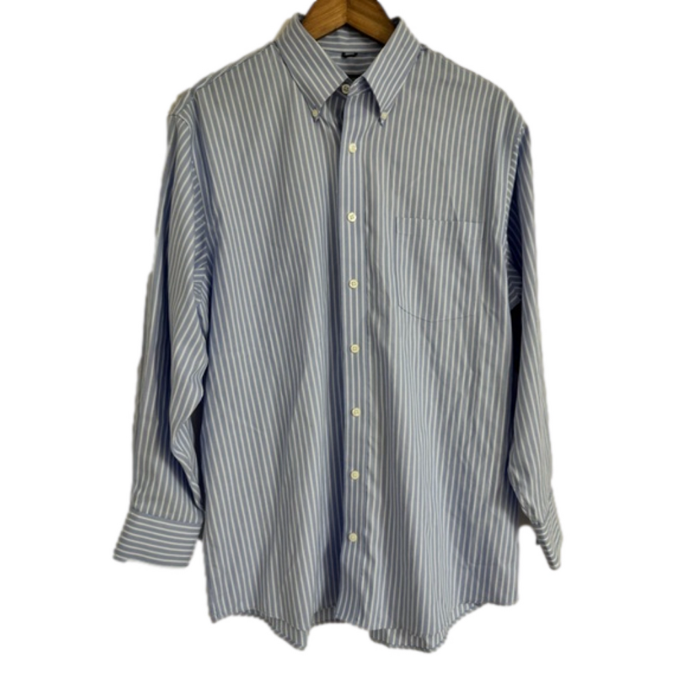Kenneth Cole-Reaction Men’s Long Sleeve Button Down Shirt Large (16-16.5 32-33)